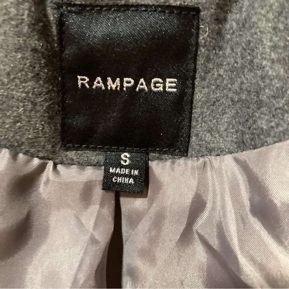 Rampage Grey Peacoat | Size S | Tailored | Office | Holiday | Fall Coats - Picture 9 of 13